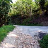 uscita su strada asfaltata incrocio