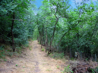 Sentiero sopra la cava sentiero
